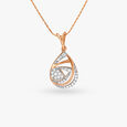 Ethereal Teardrop Diamond Pendant and Earrings Set 2