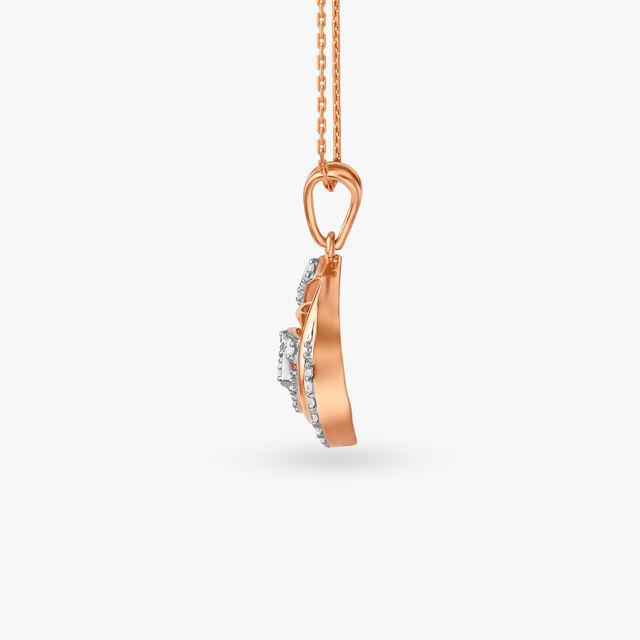 Ethereal Teardrop Diamond Pendant and Earrings Set 3