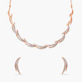 Sleek Sparks Diamond Necklace Set 