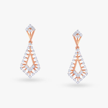 Glorious Diamond Drop Earrings
