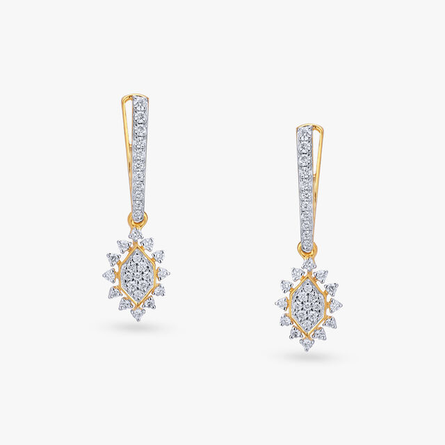 Dazzling Diamond Drop Earrings 