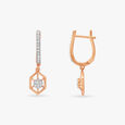 Geometric Diamond Drop Earrings 2