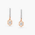 Geometric Diamond Drop Earrings 3