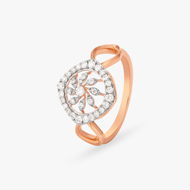 Elegant roseate Diamond Finger Ring