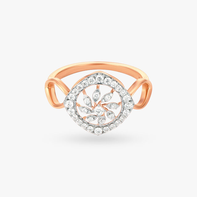 Elegant roseate Diamond Finger Ring
