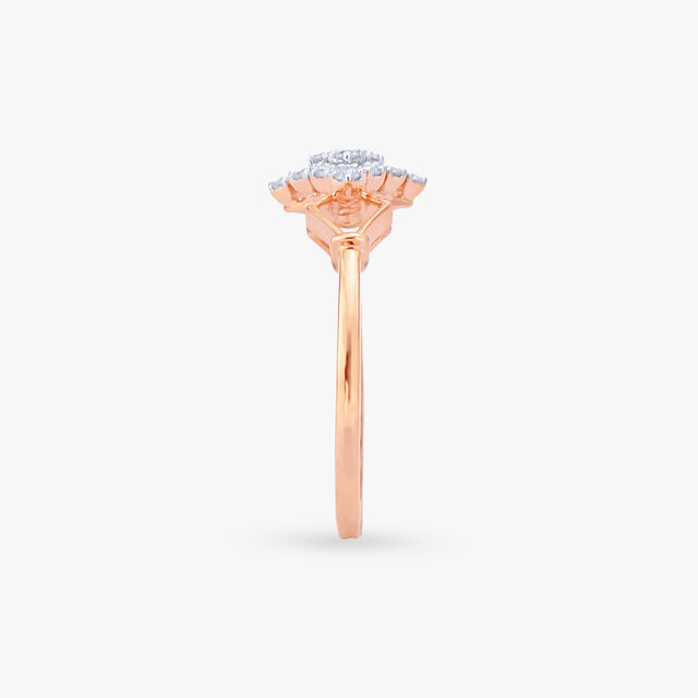 Geometric Glamour Diamond Finger Ring