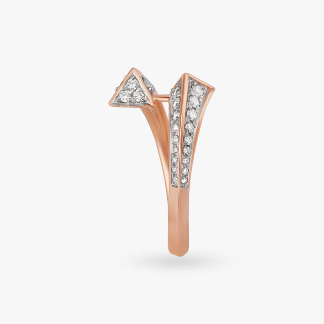 Sublime Crossover Diamond Ring 4