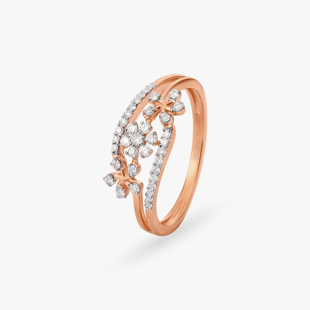 Dazzling Floral Diamond Ring