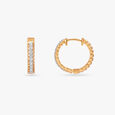 Eternity Diamond Hoop Earrings 2