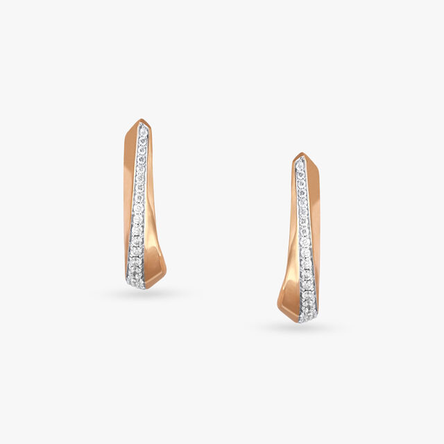 Chic Shine Diamond Hoop Earrings 3