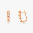 Rosy Reverie Diamond Hoop Earrings 3