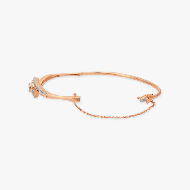 Swirl Diamond Bangle 2