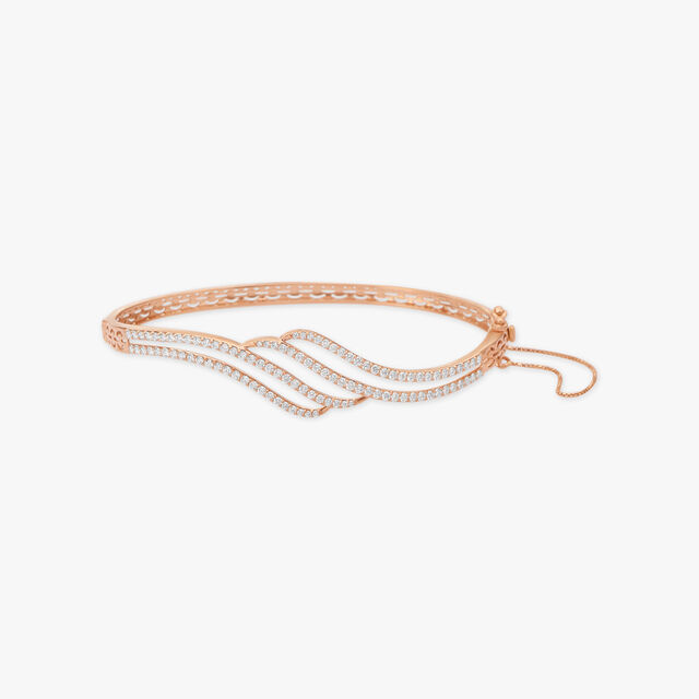 Twisted Diamond Bangle 