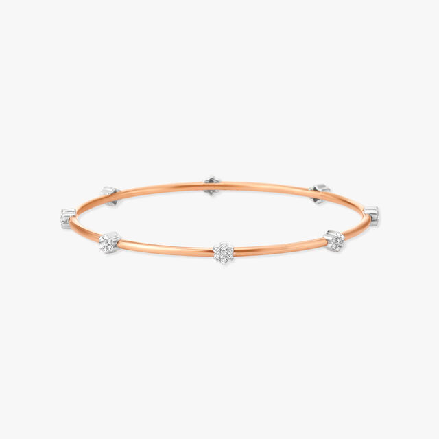 Sublime Floral Diamond Bangle 