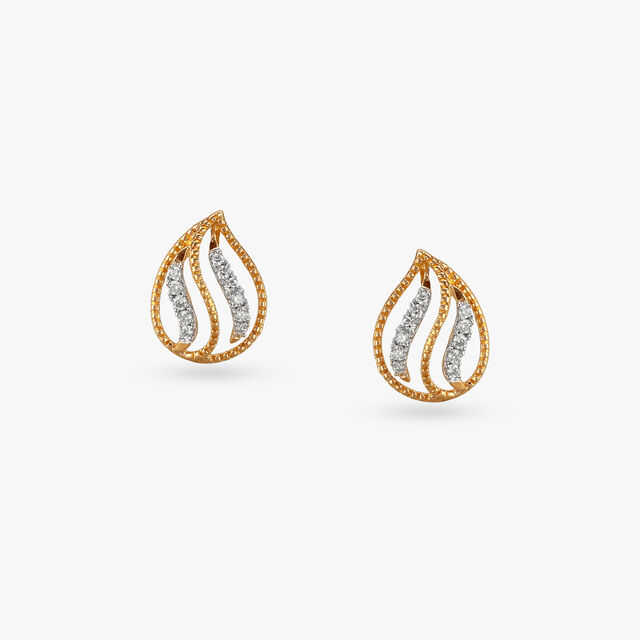Radiant Wave Diamond Pendant and Earrings Set 4