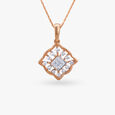 Modern Glamour Diamond Pendant and Earrings Set 2