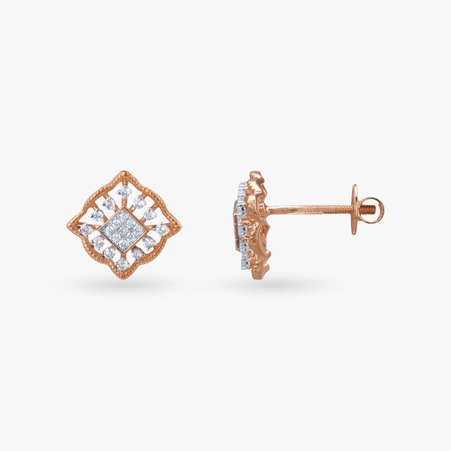 Modern Glamour Diamond Pendant and Earrings Set 5