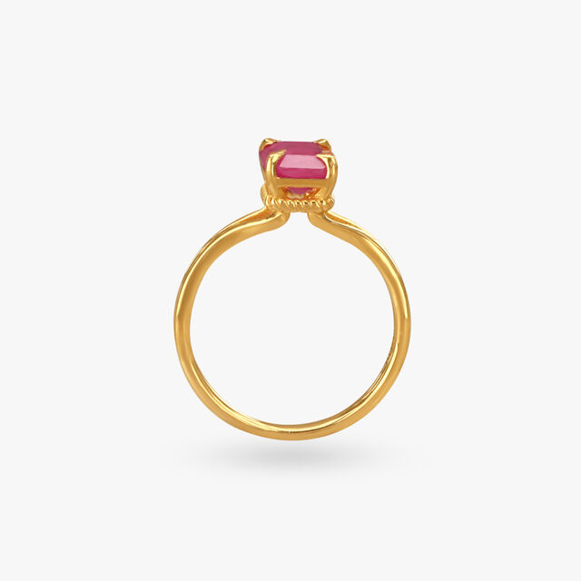 Royal Ruby Gold Finger Ring 4