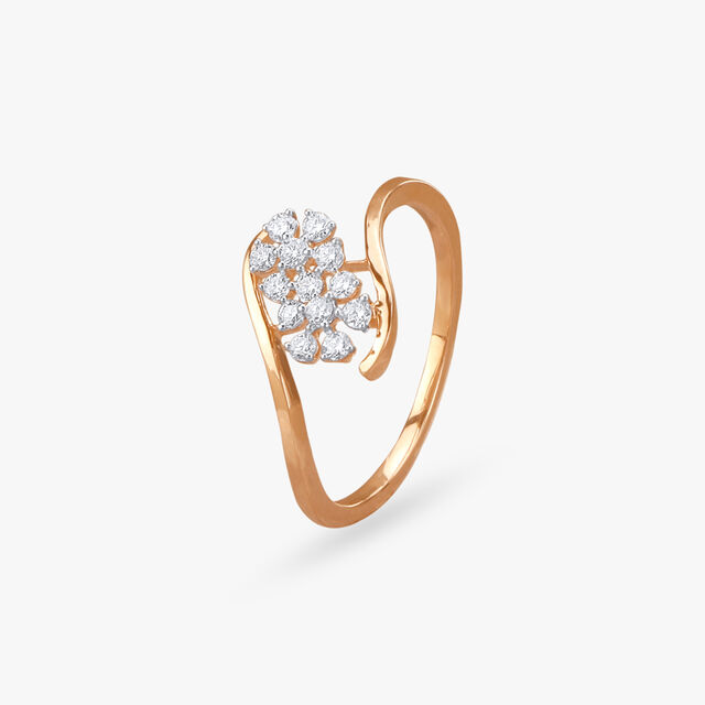 Blossoming Elegance Diamond Finger Ring 