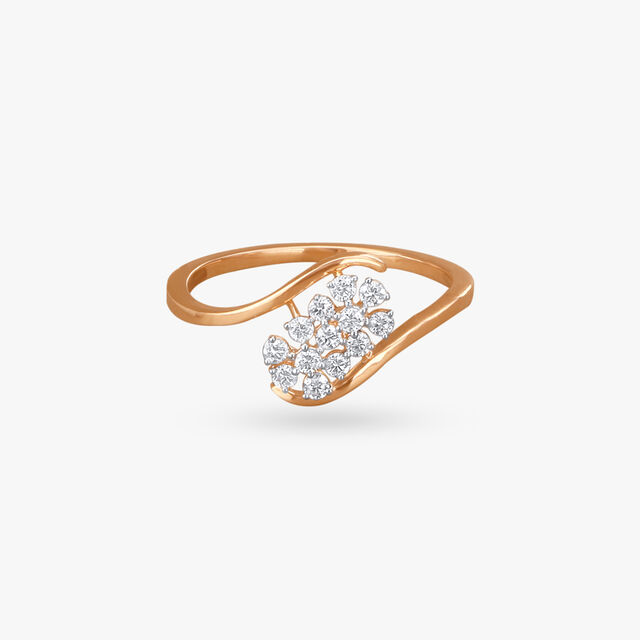 Blossoming Elegance Diamond Finger Ring 2