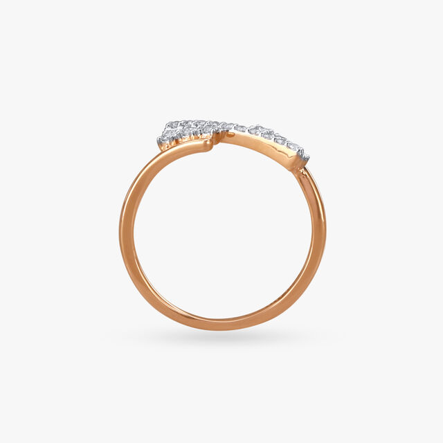 Sleek Sparkle Diamond Finger Ring 4