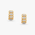 Linked Brilliance Diamond Hoop Earrings 4