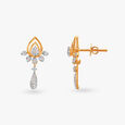 Lotus Harmony Diamond Drop Earrings 2