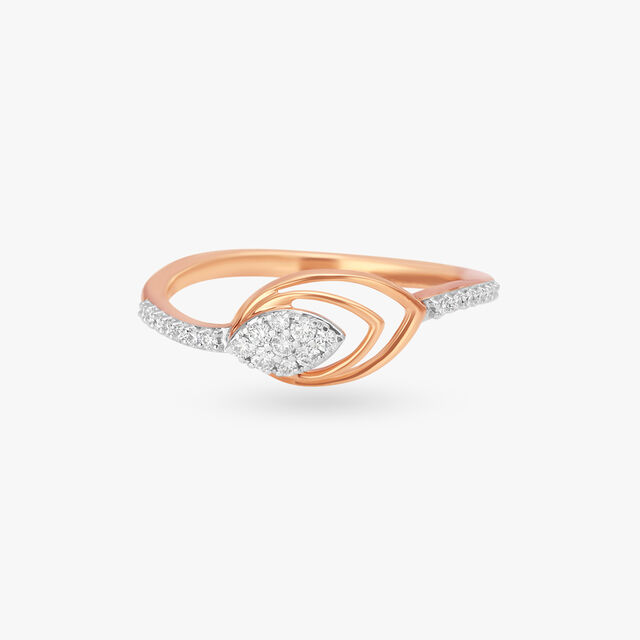 Lotus Delight Diamond Finger Ring