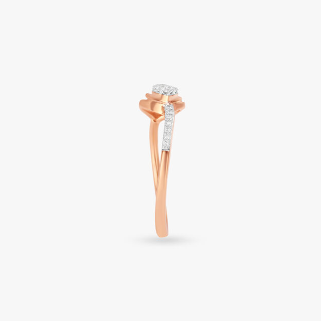 Lotus Delight Diamond Finger Ring