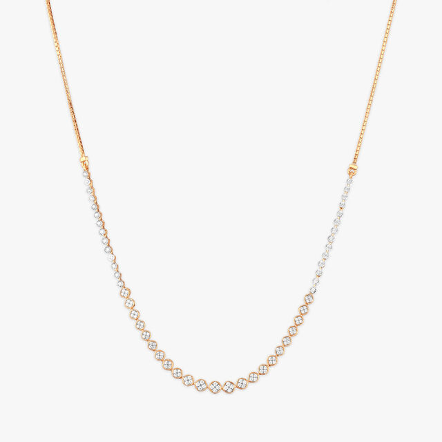 Haloed Radiance Diamond Necklace