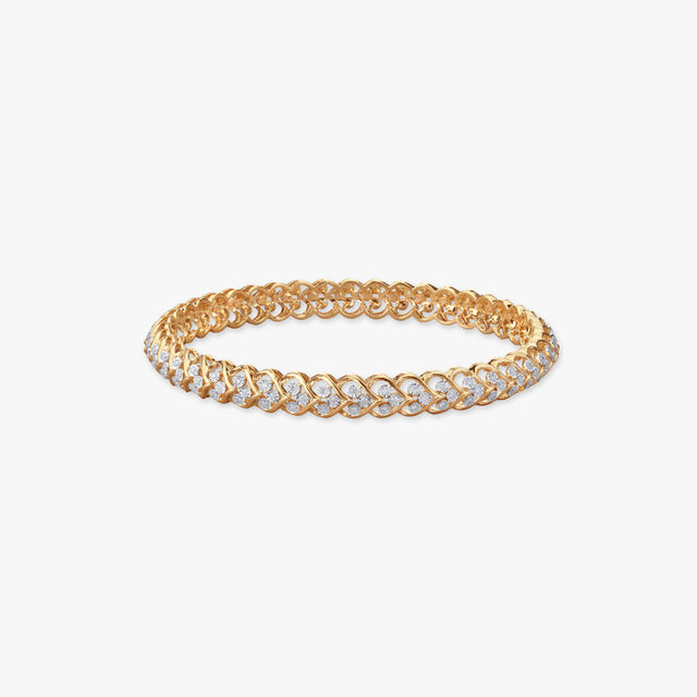 Luxe Weave Diamond Bangle 