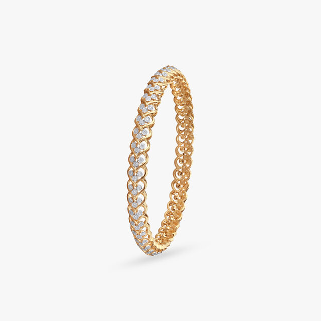Luxe Weave Diamond Bangle 2