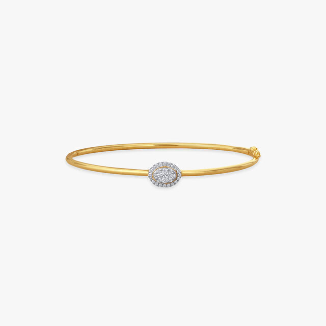 Regal Oval Diamond Bangle 