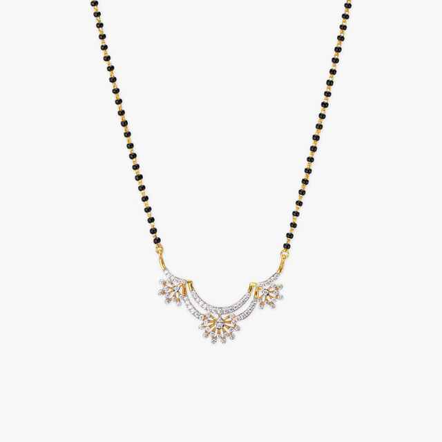 Floral Grace Diamond Mangalsutra