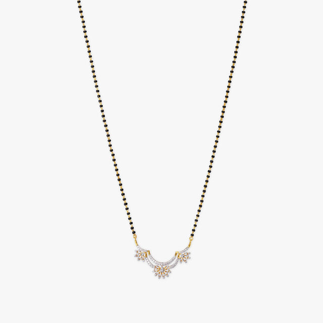 Floral Grace Diamond Mangalsutra