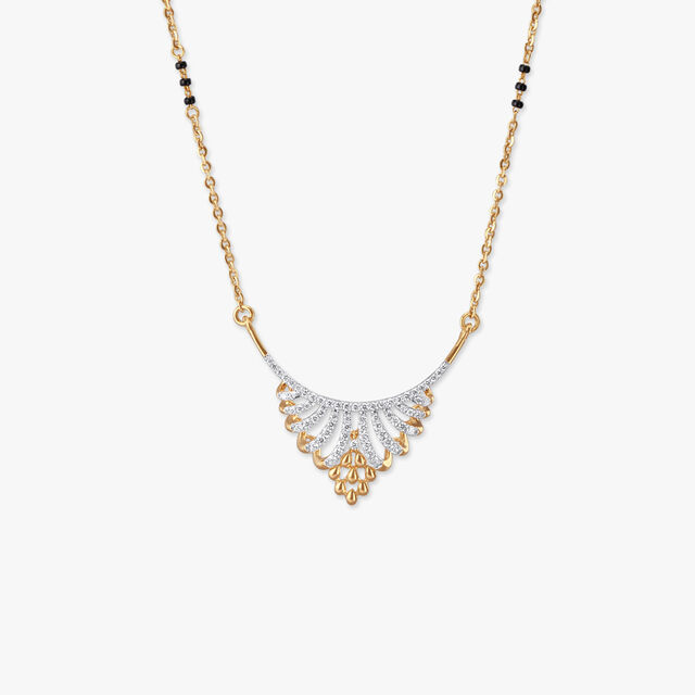 Gilded Arch Diamond Mangalsutra