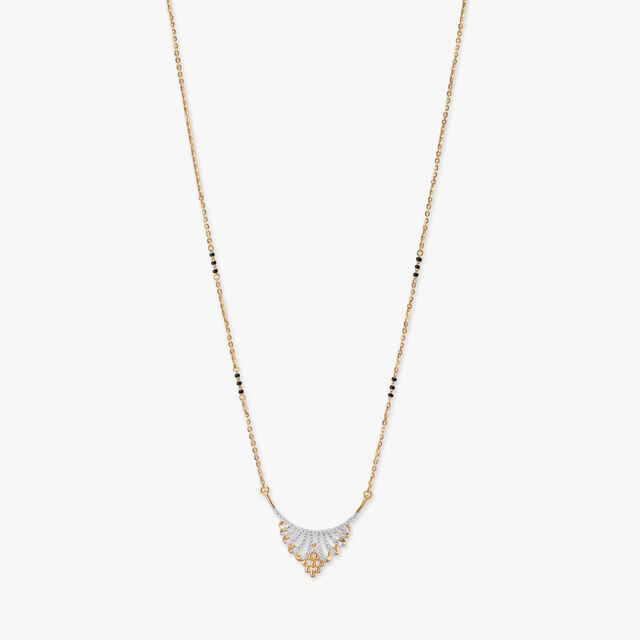Gilded Arch Diamond Mangalsutra