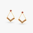 Vibrant V-Drop Earrings 