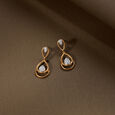 Graceful Diamond Drop Earrings 