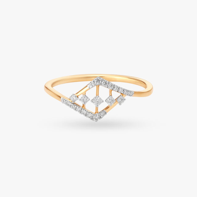 Dainty Shimmer Diamond Ring