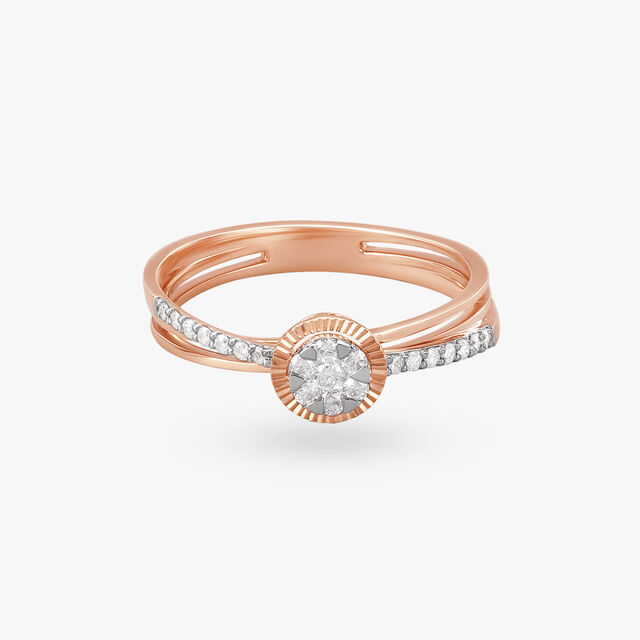 Dazzling Halo Diamond Finger Ring 3