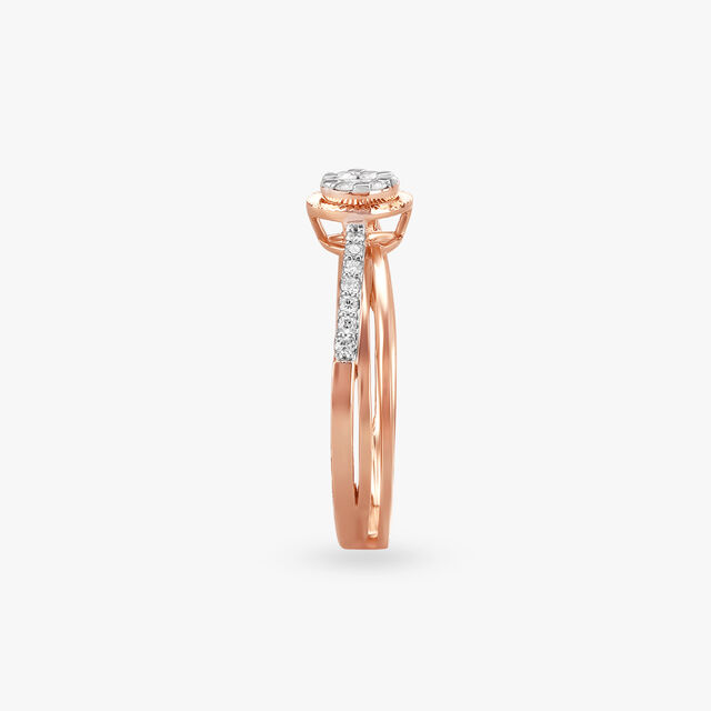 Dazzling Halo Diamond Finger Ring 4