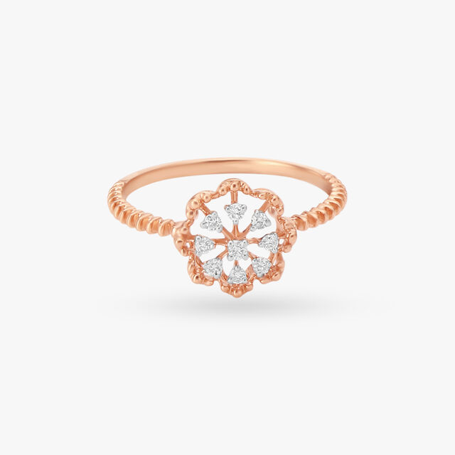 Evergreen Floral Diamond Ring