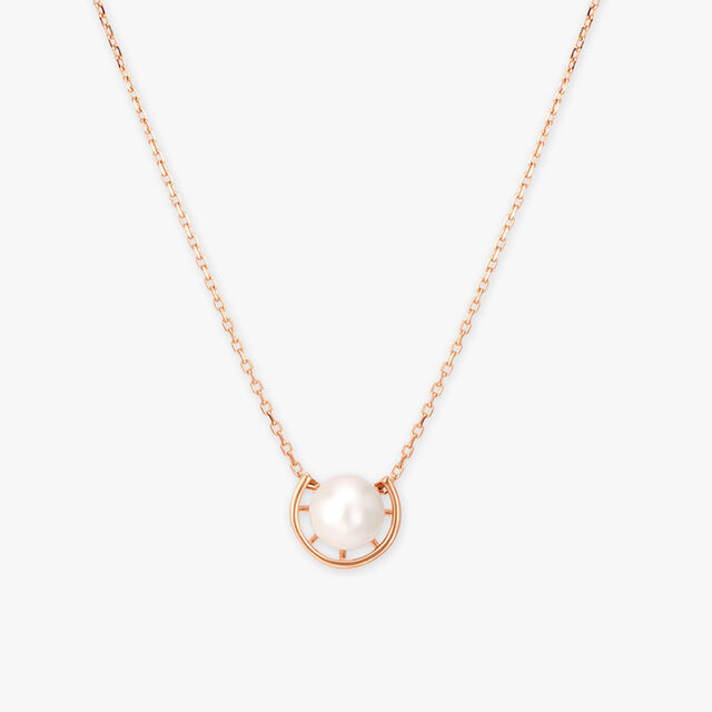 Orbital Pearl Pendant with Chain