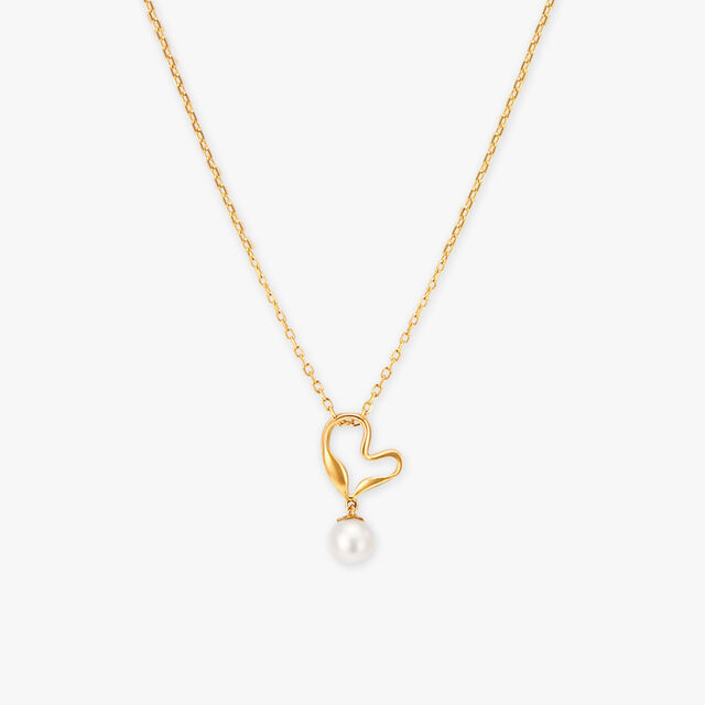 Whimsical Pearl Pendant with Chain