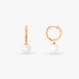 Luster Pearl Hoop Earrings 2