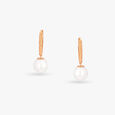 Sleek Pearl Hoop Earrings 3