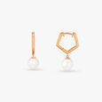 Chic Pearl Hoop Earrings 2