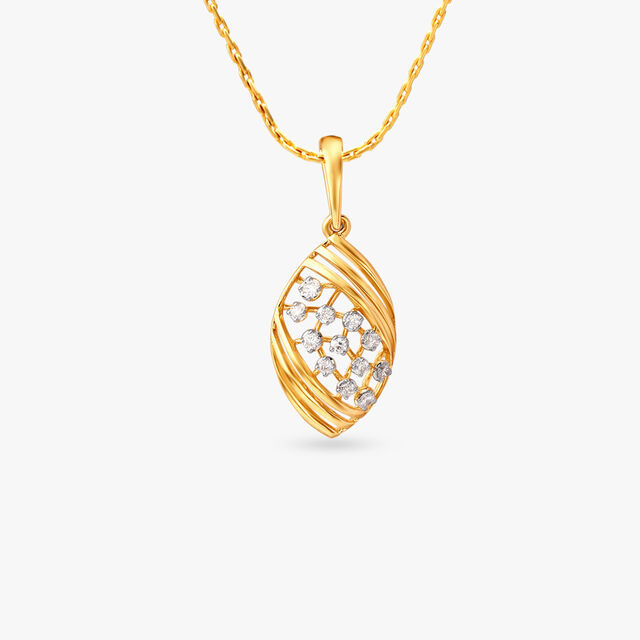 Lustrous Weave Diamond Pendant 