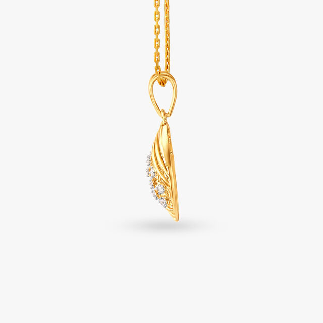 Lustrous Weave Diamond Pendant 2